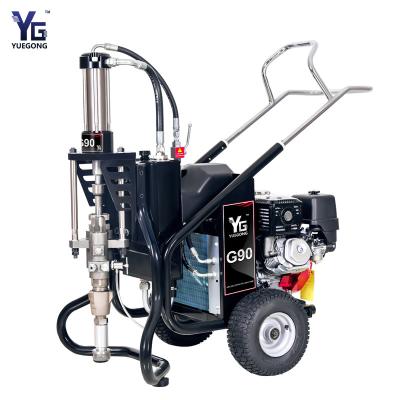 China Máquina de rociado de poliuretano de gas eléctrico diesel Máquina hidráulica de rociado de recubrimiento epoxi en venta
