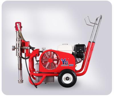 China Electric / Gas Hydraulic Airless Spray Machine 6.5HP 3KW Airless Putty Sprayer for sale