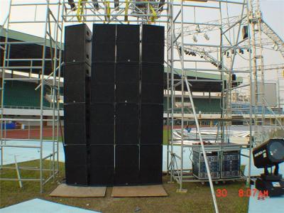 China Aluminum Durable Layer Speaker Truss Outdoor Show with Smooth Weld 48.3mm steel tube for sale