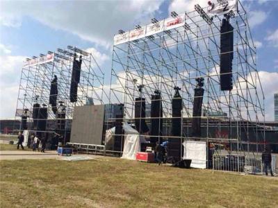 China Concert Layer Stage Lighting Truss Systems 48.3Mm Outdoor Events Speakers Stand for sale