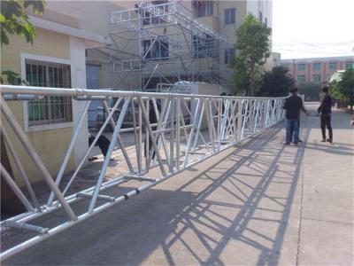 China 100 Feet Aluminum Folding Truss Largest Span Silver Black Outdoor for sale