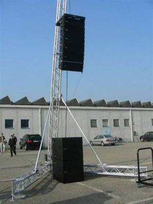 China Escolha uma torre 1.1T de alumínio dos suportes do orador do DJ que carrega o fardo do torneira da altura de 12M à venda