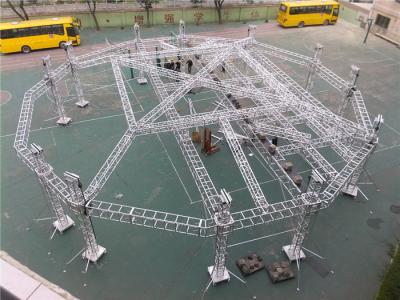 China 6082 T6 Aluminum Truss Square 22m / 80 Feet Bolt Truss System For School Stage for sale