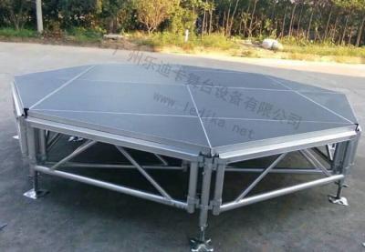 China 3mm Events Octangle Aluminum Stage Platform / Octagon Outdoor Staging Platform for sale