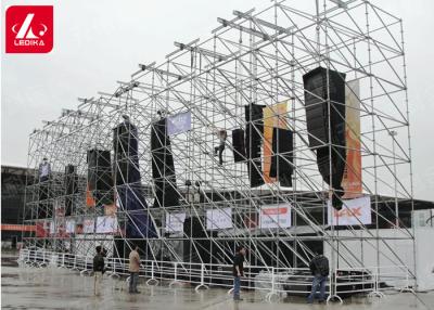 China Portable Iron Material Locking Layer Speaker Truss For Hanging Audio for sale
