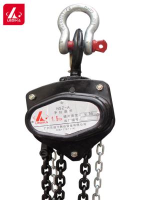 China Steel 1.5T Manual Chain Hoist Easy Operation Lifting Ststem for sale