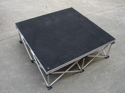 China Drum Riser Bundle 1 X 1 Stage Aluminum Alloy Modular Stage Table Black / Red Plywood for sale