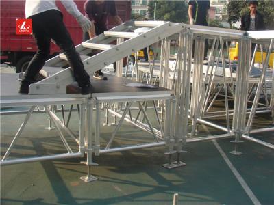 China Height Adjustable Aluminum Stage Platform / Stage Riser Strong Frame 0.4 - 1.8M for sale