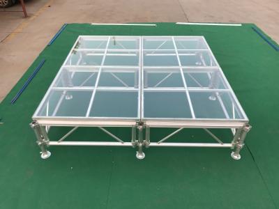 China 18mm Antiskid Plywood Moving Stage Platforms Assemble Glass Stage Concert for sale