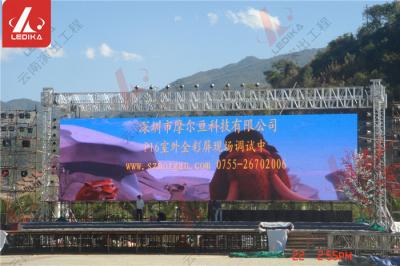 China 6082 T6 Aluminium Goal Posts Led Screen / Background Cloth Stand Truss System for sale