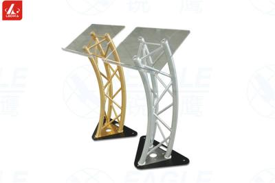 China Demountable Acrylic Aluminum Speaker Stand 3.9 Feet For Universities / Churches for sale