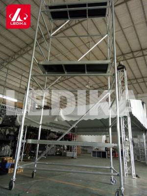 中国 折るステップ ベンチの働きプラットホームのアルミニウム層のトラスProtableの工作台 販売のため