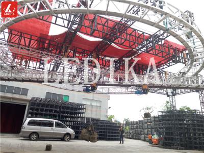 China Light Weight Rotating Circle Square Aluminum Truss System For Big Event Circus Show for sale