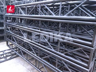 China Black Color 400mm*400mm Plated Square Aluminum Bolt Truss for Auto Show for sale