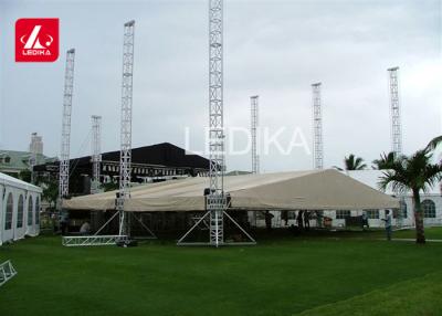 China Strong Event Tent Portable Stage Truss With Arch Roof Truss Design for sale