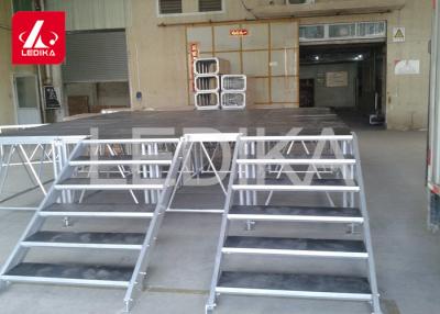 China Adjustable Aluminum Alloy Lift Stage Stairs / Lifting And Folding Stage Platform for sale