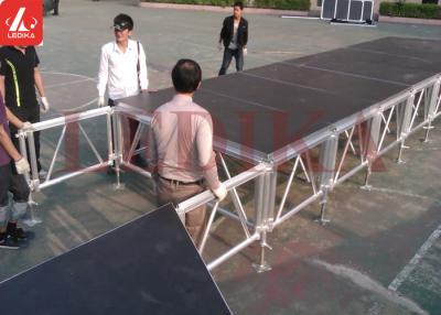 China Portable kundengebundene Aluminiumstadiums-Plattform für t-Rollbahn-Theater zu verkaufen