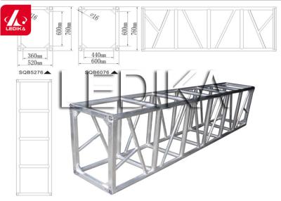 China 6082 Aluminum Square Truss Trade Show Booth Fashion Show Stage Equipment for sale