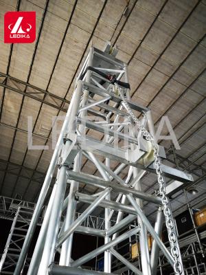 China Flexible Column Frame Aluminum Lighting Truss Line Array Sound Speaker Tower System for sale