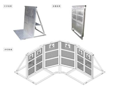 China 30kg Weight Foldable Crowd Control Barrier 10cm Height for sale