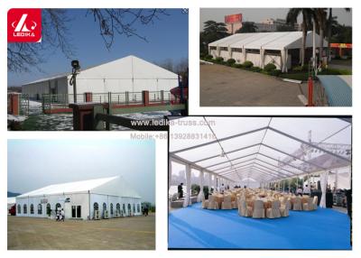 Chine Customizable Aluminum Framed Structure For Outdoor Parties Snow Load 75Kg/Sqm Pvc/Glass Door à vendre