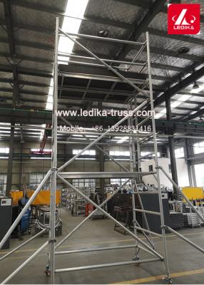 China 6082 Aluminum Scaffolding Tower Operation Frame Layer Working Bench For Engineering for sale