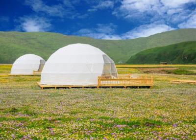 China Barraca de acampamento exterior esférica da abóbada do hotel transparente à venda