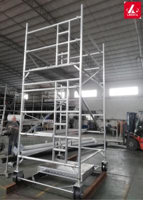 China 3.5M Mobile Aluminum Scaffolding Turm-Werkbank draußen zu verkaufen