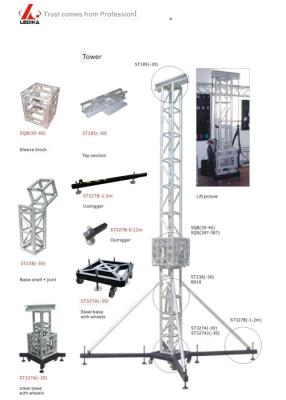 China Elevator Truss Tower System Lifting Up And Down For SQS for sale