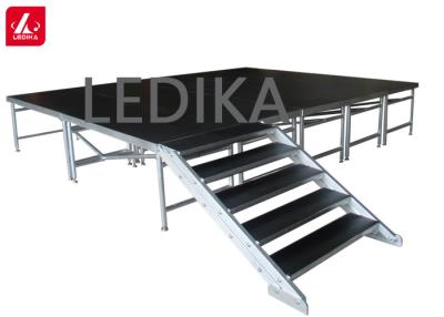 China Adjustable Height Aluminum Stage Platform Plywood Waterproof 1*2m for sale