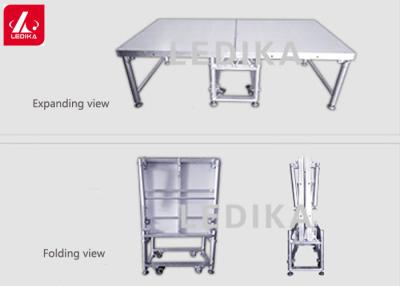 China Folding Aluminum Portable Stage Platform For Performance Wedding Show for sale