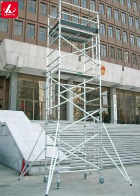 China 6061 capas de aluminio del sistema de la escalera de la torre del andamio del banco de trabajo en venta