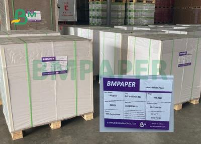 China 250gram C2S Gloss White Paper For Cookbook 825 * 600mm High Whiteness for sale