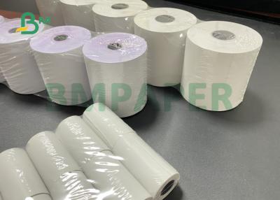 China 58 * 30mm Self Adhesive Thermal Label Jumbo Roll Price Barcode Stickers for sale
