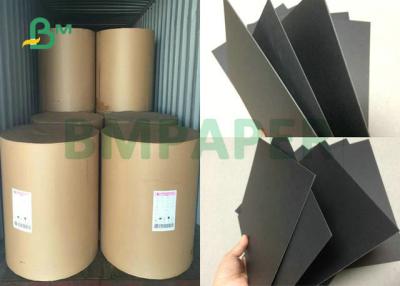 China Uncoated 800gsm 1000gsm 1200gsm Black Cardboard Sheet Paper For Rigid Box 70 x 100cm for sale
