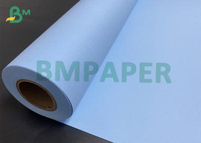 China 80g Plotter Paper Double Side Blue Engineering Copy Paper 620mm x 50 150m Length for sale