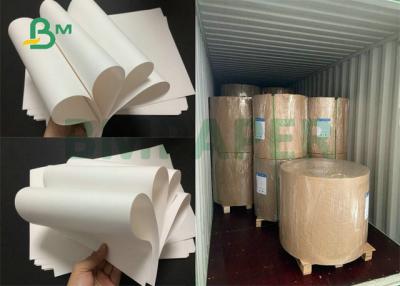 China Uncoated 100gsm 120gsm Food White Kraft Paper Roll For Ice cream Cone Wrapping for sale
