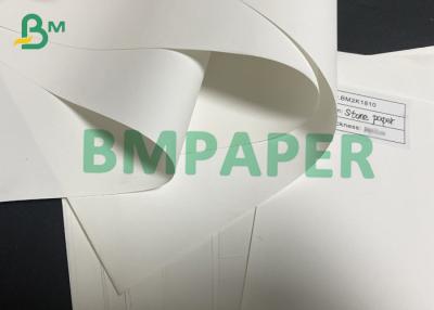 China 160um 192gsm Thin Stone Paper For Notebook Ecofriendly Tear Resistant Wrapping Paper for sale