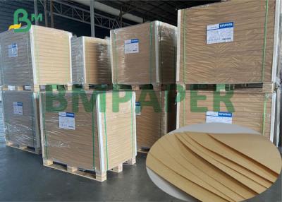 China 70gsm Unbleached Tape Kraft Paper High Wet Tensile Strength Brown Kraft Paper for sale