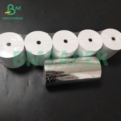 China 48 55gsm 80mm*80mm 100% Wood Pulp Base Thermal Paper Jumbo Roll Label Paper Face Stock for sale