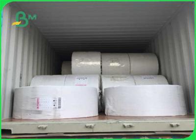 China White Wrapping Paper Roll , Degradable Straw Paper 120 Gsm 60 Gsm For Soft Drink for sale