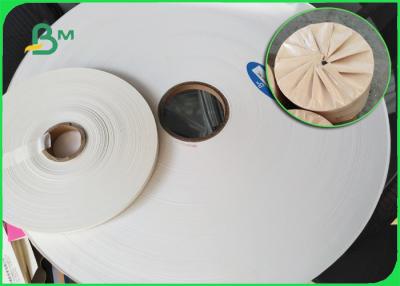 China 24gsm 28gsm FDA Biodegradable White Straw Wrapping Paper 27mm Roll for sale