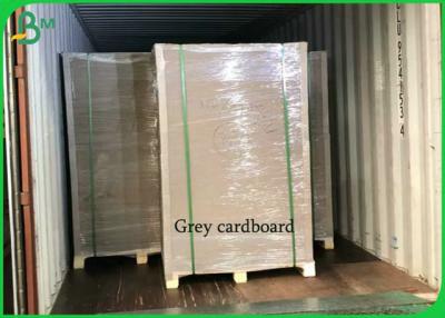 China Hohe Stärke Grey Cardboard Sheets 1mm 1.5mm unbeschichteter aufbereiteter Gray Board zu verkaufen