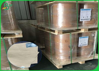China 70gsm - 100gsm Kraft Liner Board / Uncoated Kraft Paper For Making Bags for sale