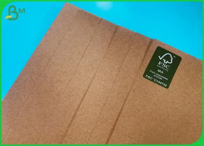 China AA Grade Recycled Kraft Paper Roll / 80g To 400g Brown Uncoated Kraft Paper for sale
