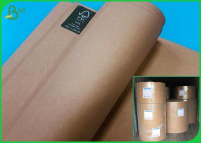 China Jumbo Roll Recycled Test Liner 160GSM Paper / Custom Size FSC Brown Packing Paper for sale