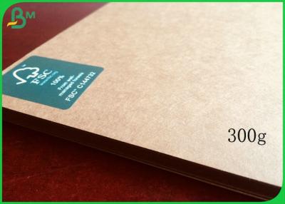 China 300GSM Uncoated Brown Kraft Liner Board Without Impurities For Wrapping Flowers for sale
