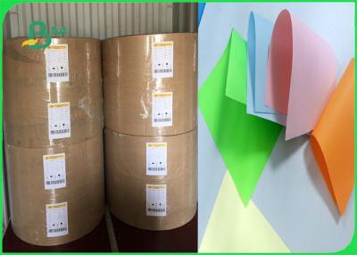 China Width 61 × 86cm Feel Good Bright Colors 80gsm 90gsm Colored Offfset Paper In Roll for sale