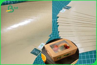 China FDA FSC 100 % Food Safe PE Coated Brown Paper For Box Of Food 300gr 350gr for sale