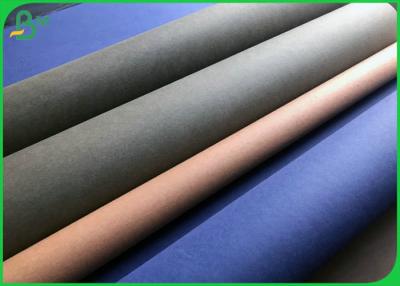 China 0.55 MM Fabric Material Untearable Washable Kraft Paper Roll For Making Tote Bag for sale